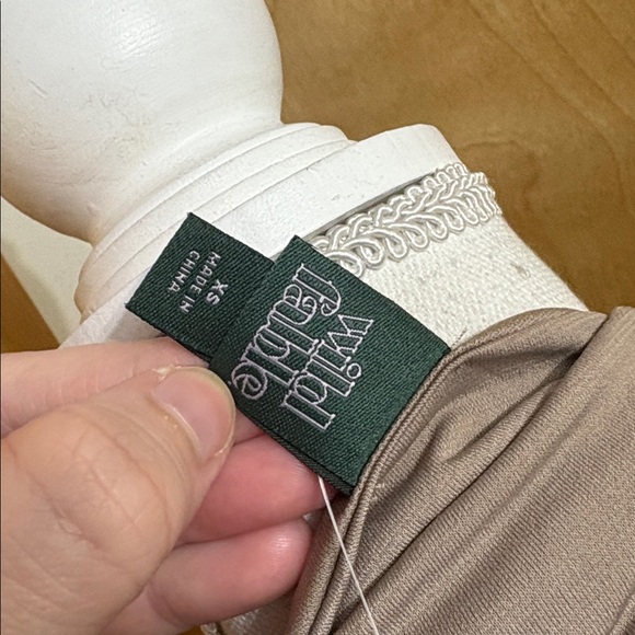 NWT Wild Fable Light Taupe Sleeveless Mock Neck Ruffle Dress Size XS - Picture 5 of 12